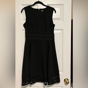 Calvin Klein Black Women’s Fit and Flare Dress size 12 EUC